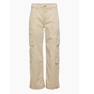 NWT Aritzia Denim ForumTHE '90S MILLIE HI-RISE CARGO JEAN Size 24, Sand